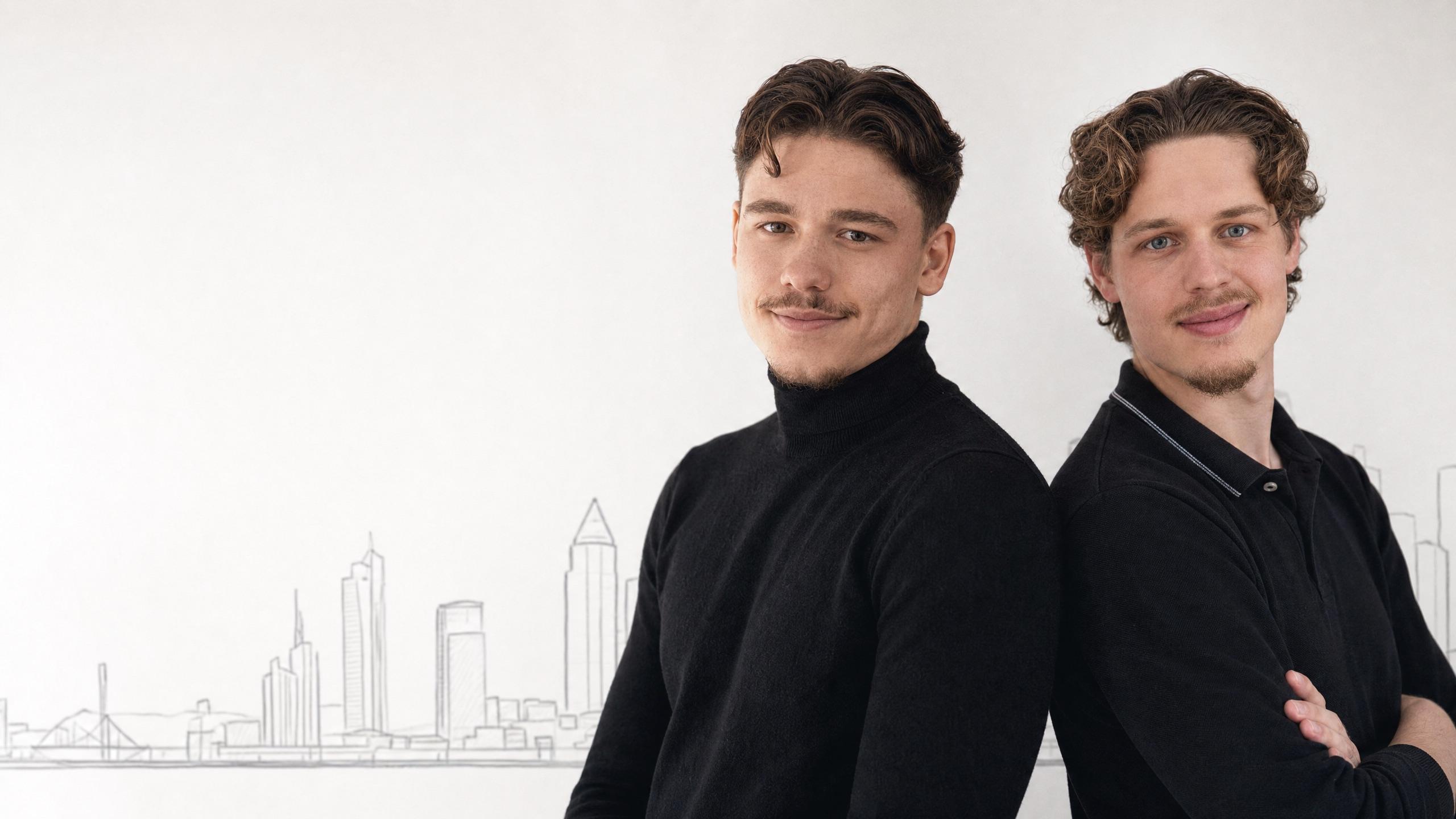 Patrick Aulinger und Lukas Schimanko von Courtage Marketing. KI-generiertes Bild.